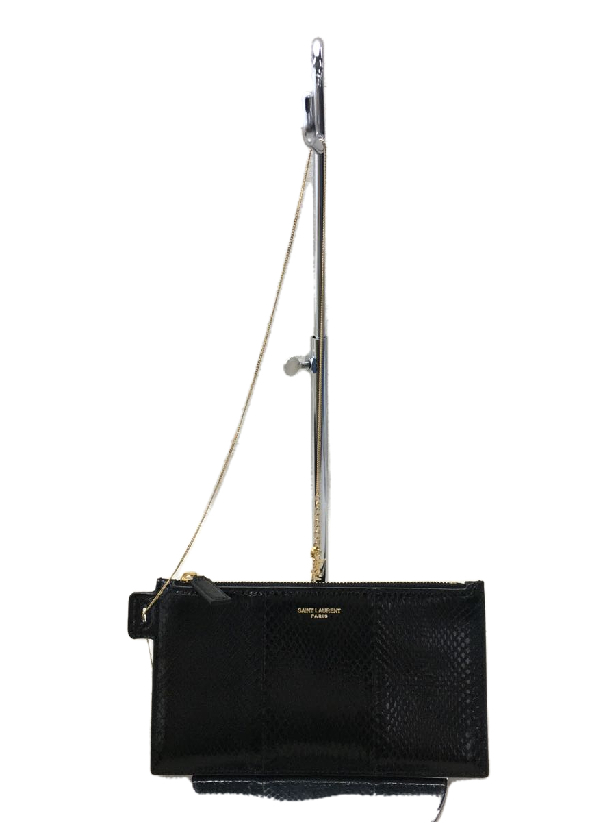 有名人芸能人】 SAINT LAURENT◇ポーチ/-/ブラック/GUE669907・0721