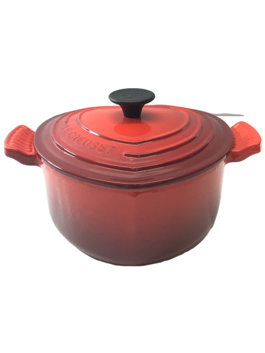 LE CREUSET◇鍋/容量:2L/RED-