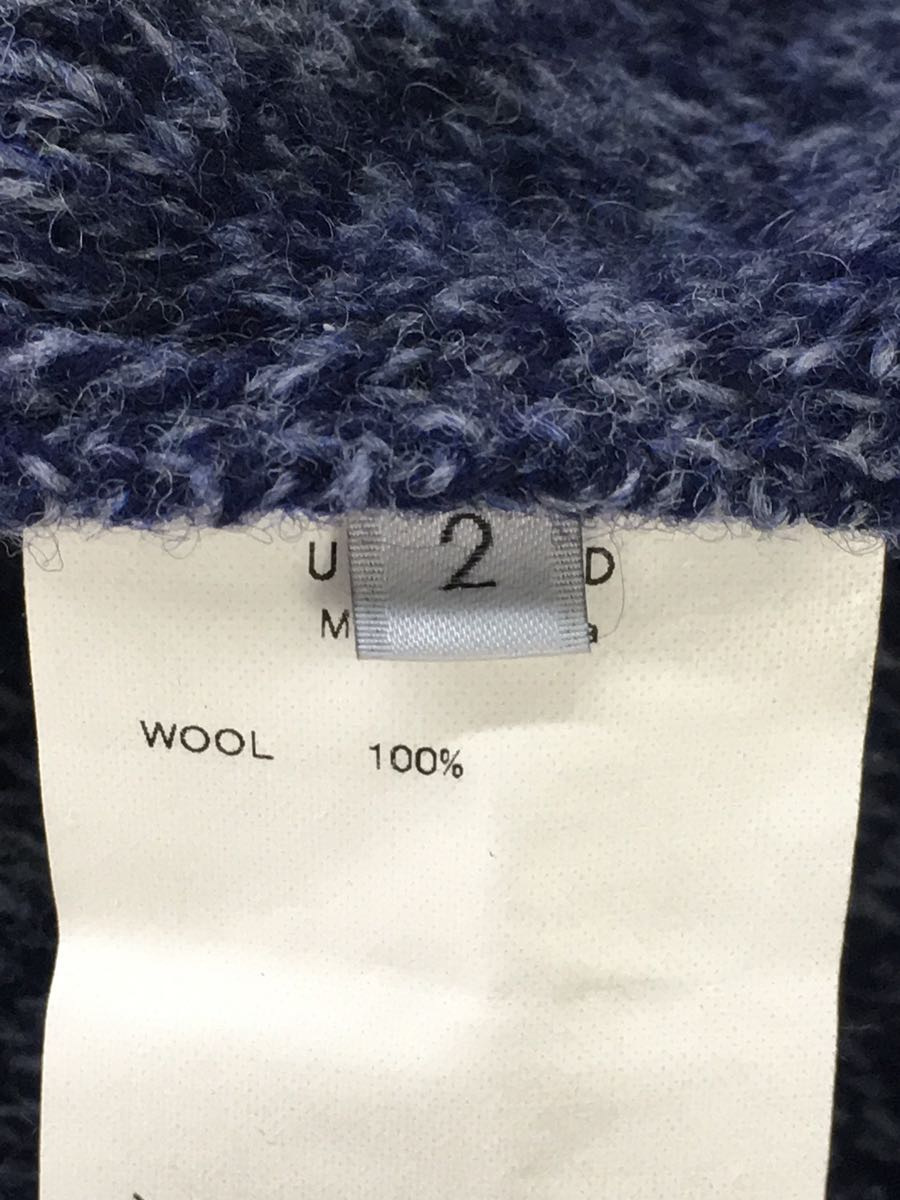 UNUSED◇22AW/DAMAGE 5G WOOL KNIT/1/ウール/ネイビー/US2254 | inmano