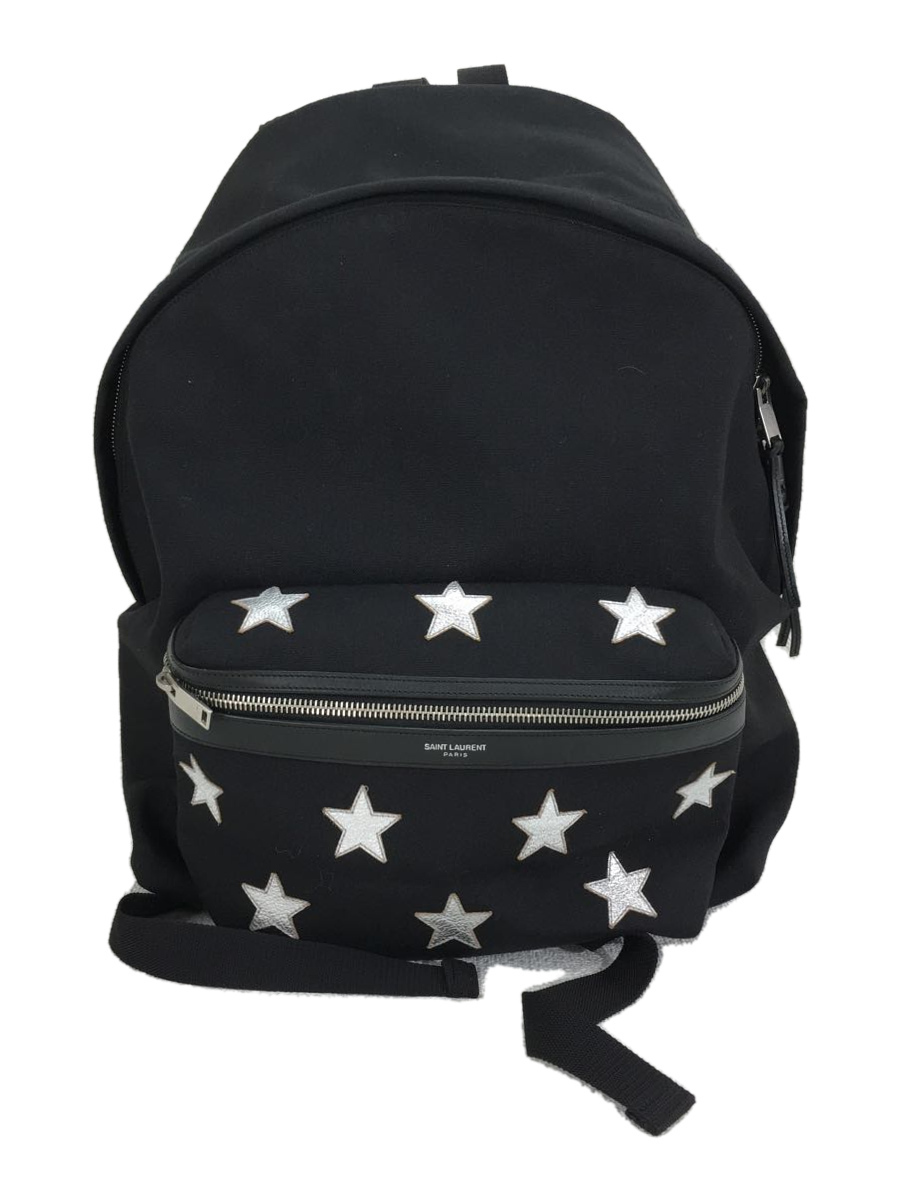 SAINT LAURENT◇リュック/キャンバス/BLK/無地/437087 | normanhubbard.com