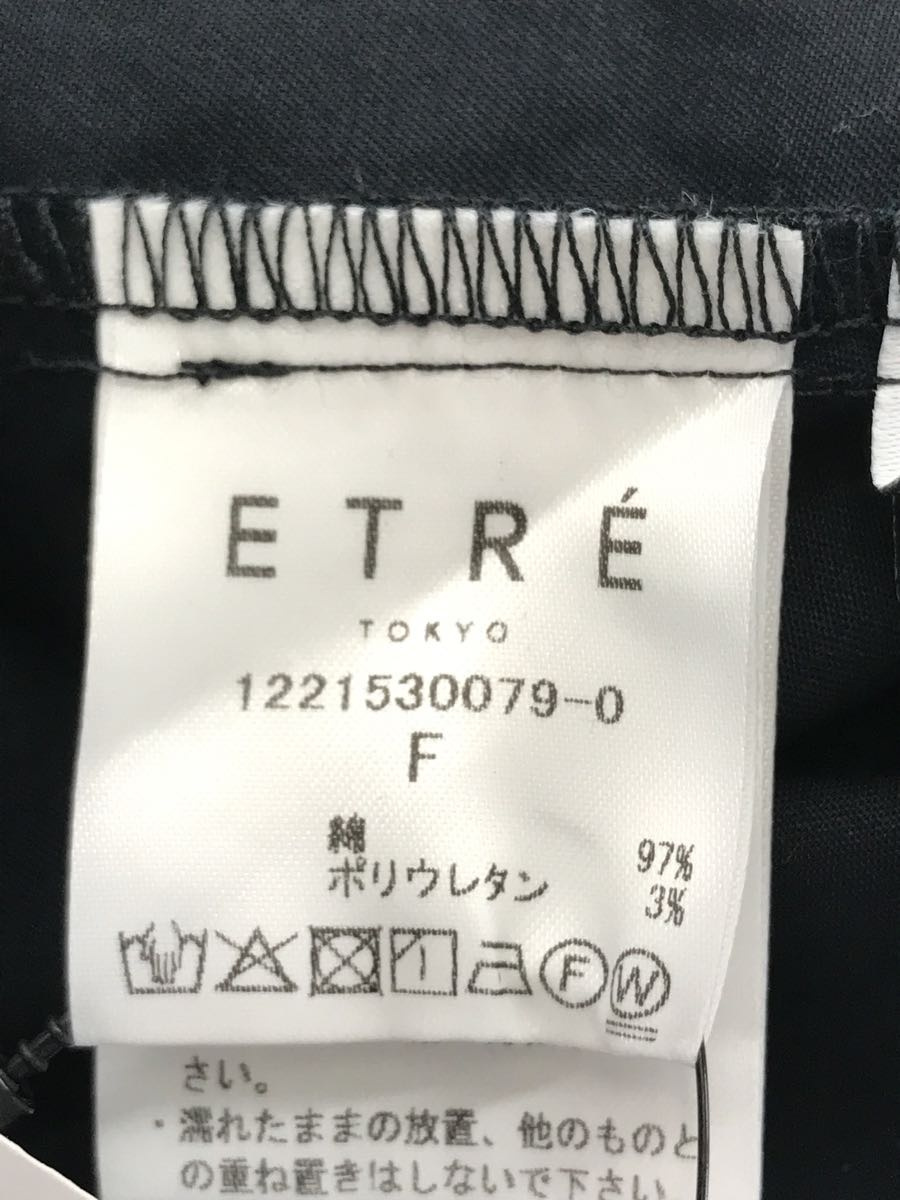 ETRE TOKYO◆長袖ワンピース/FREE/コットン/BLK/無地/2021_画像5