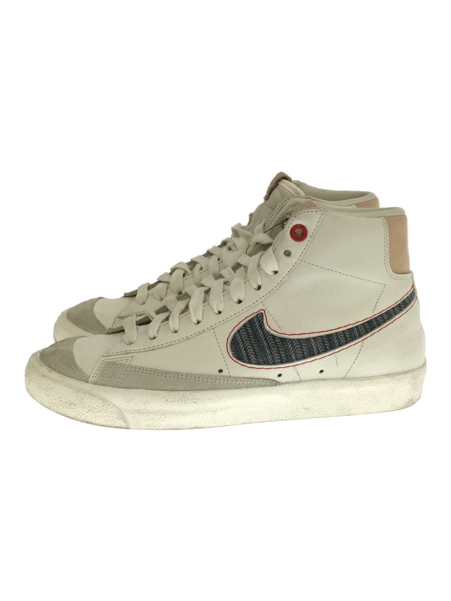 NIKE◆×DENHAM/BLAZER MID/CU8054-100/ハイカットスニーカー/28.5cm/WHT