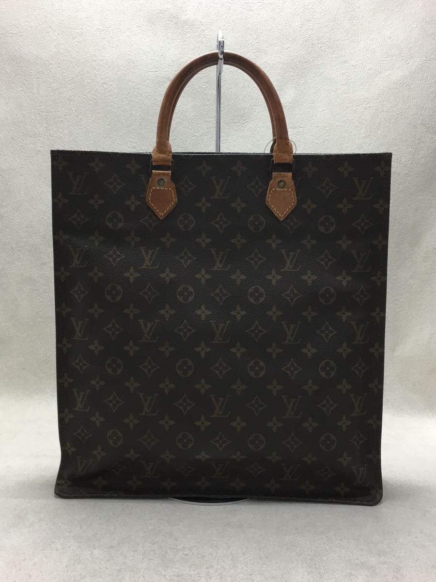 返品交換不可】 LOUIS VUITTON◇サック・プラ_モノグラム_BRW/PVC/BRW