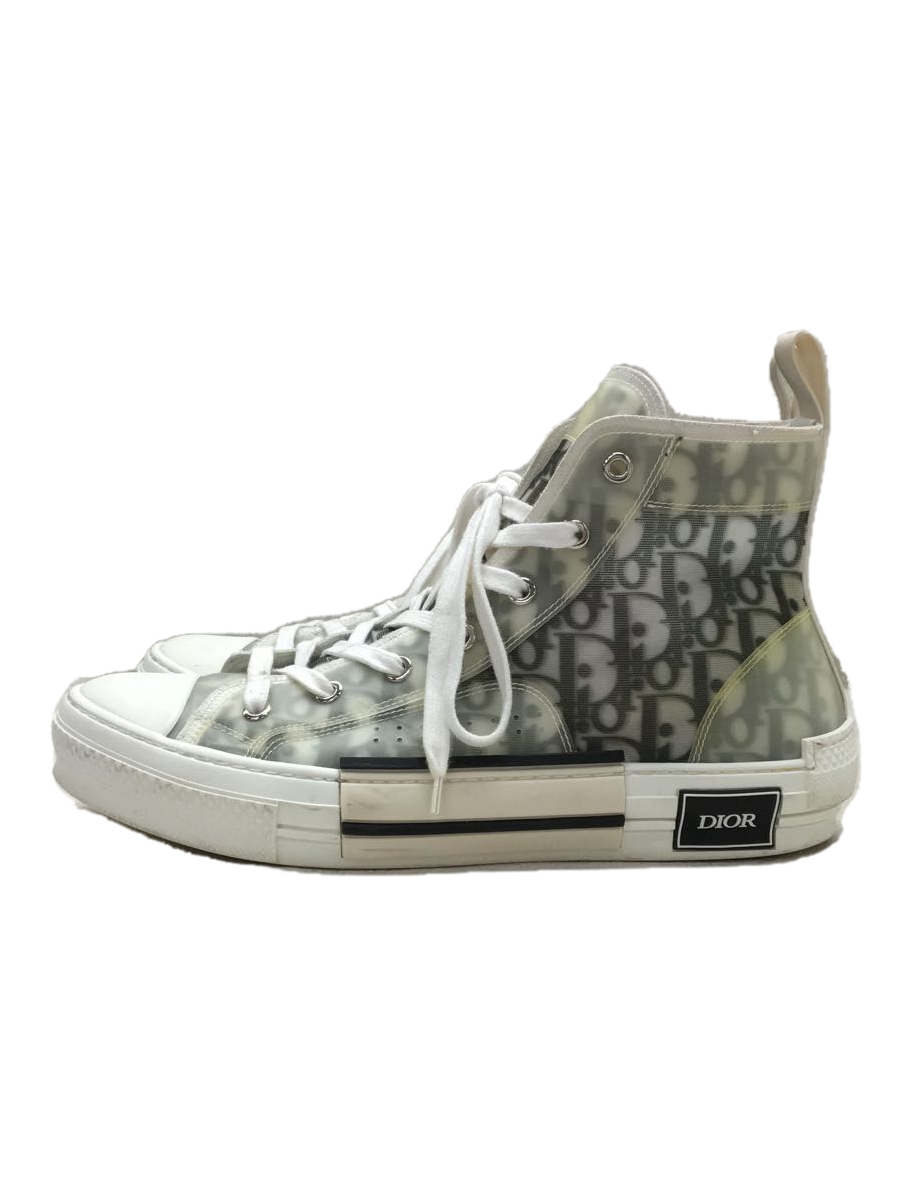 Dior HOMME◇ハイカットスニーカー/42/WHT/ナイロン www.anac-mali.org