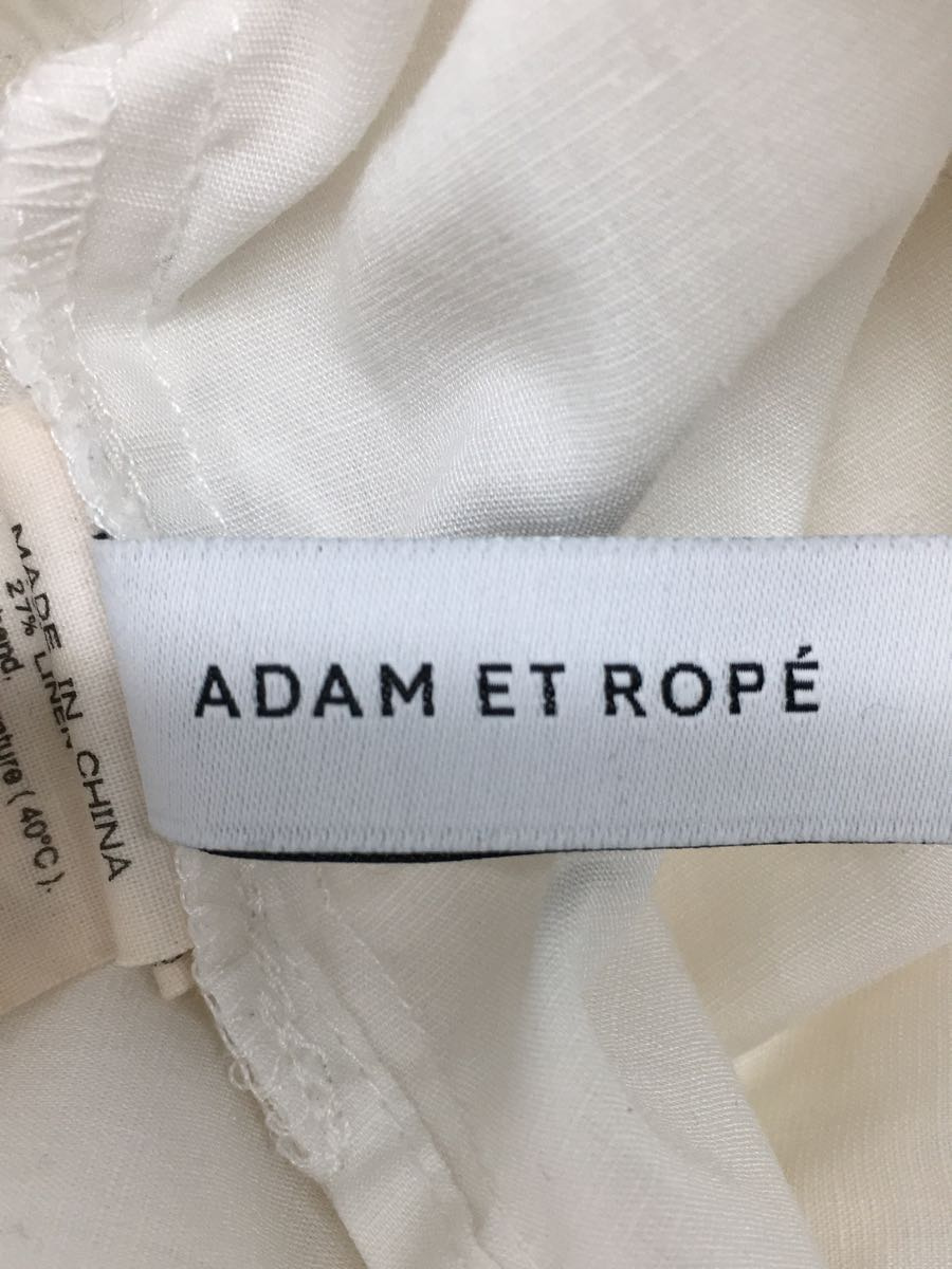 ADAM ET ROPE◆長袖ブラウス/FREE/ポリエステル/WHT_画像3