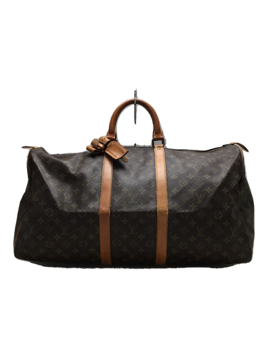 LOUIS VUITTON◇キーポル55_モノグラムキャンバス/PVC/BRW