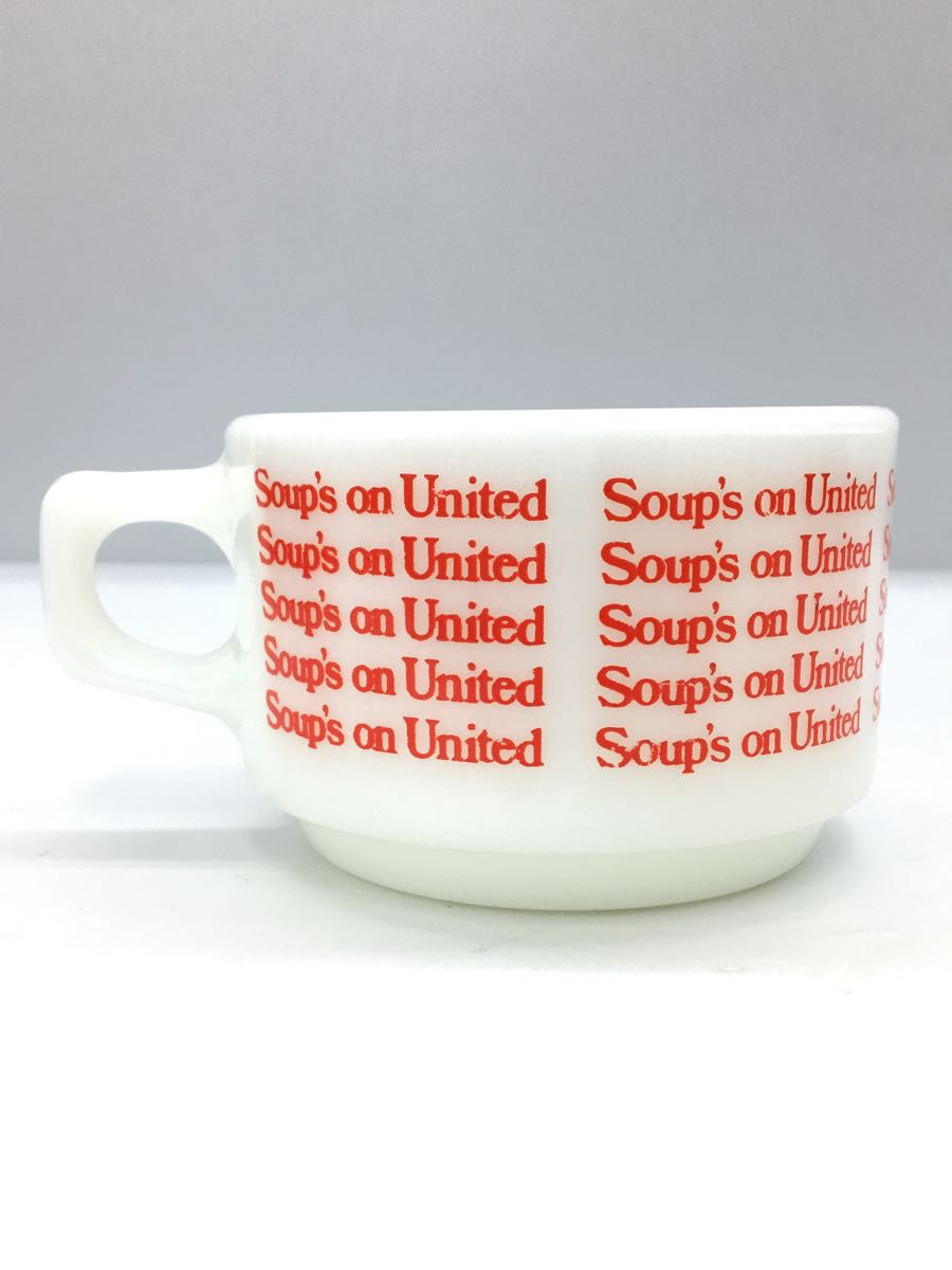 pyrex◆Soups on United/マグカップ/WHT/オールド_画像3