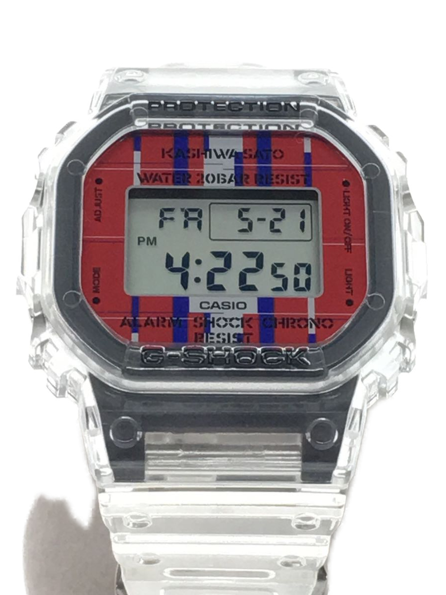 CASIO◆クォーツ腕時計/デジタル/DWE-5600KS-7JR/×佐藤 可士和