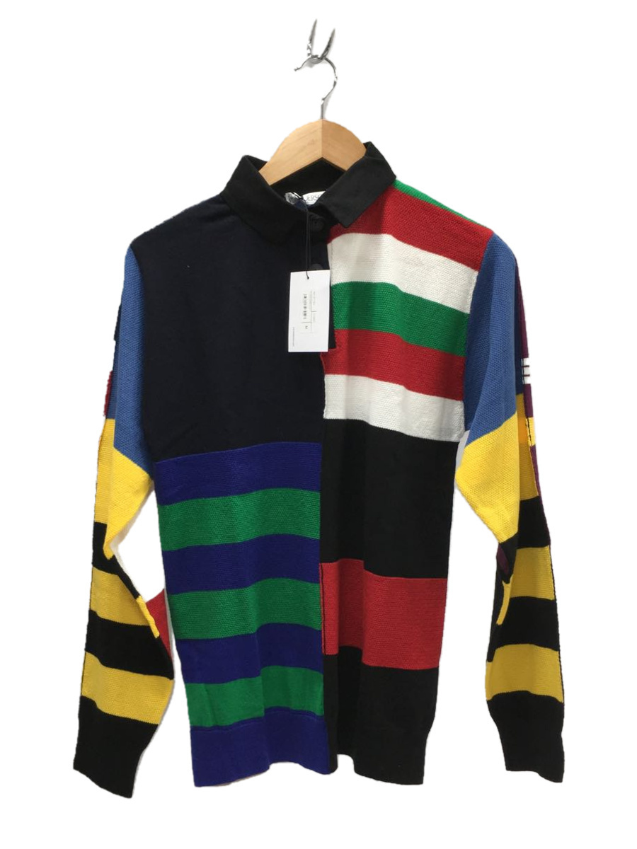 JW ANDERSON(J.W.ANDERSON)◆KNITTED STRIPE RUGBY/トップス/M/コットン/マルチカラー/KW10719A/タグ付_画像1