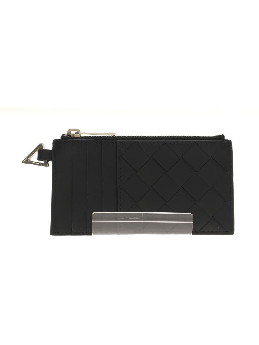 BOTTEGA VENETA◇フラグメントケース/カードケース/レザー/ブラック
