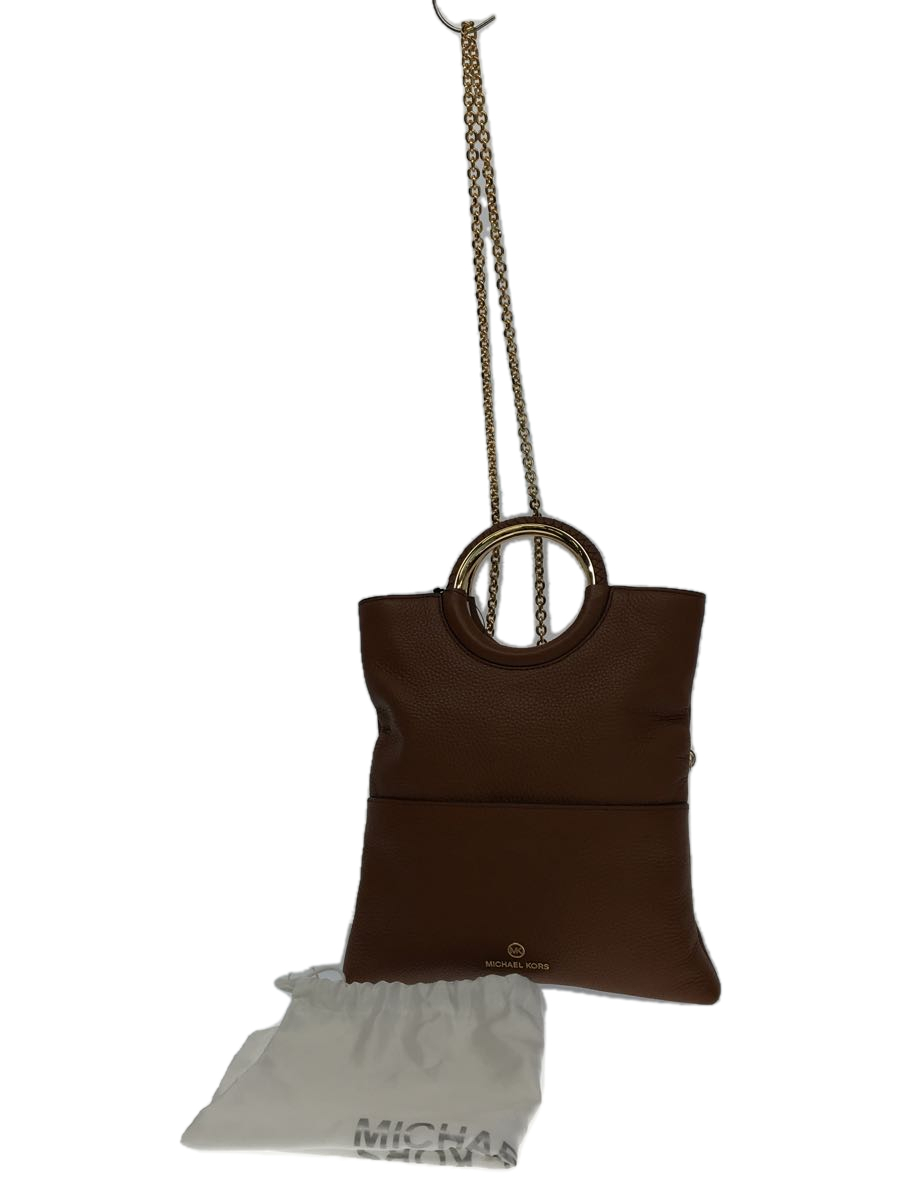 MICHAEL KORS Foldover Ring leather bag/3WAYバッグ/レザー/キャメル/32S1GIC2L