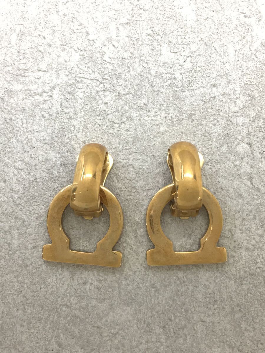 驚きの安さ Salvatore Ferragamo◇イヤリング/メッキ/GLD その他