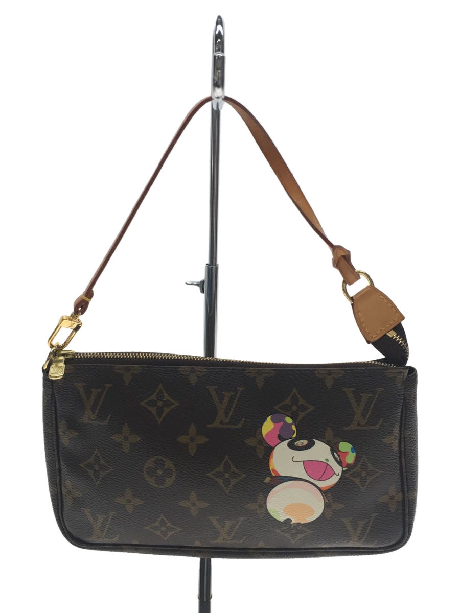 LOUIS VUITTON◆ポシェット・アクセソワール_モノグラム・パンダ_BRW/PVC/BRW/M51981/VI0074