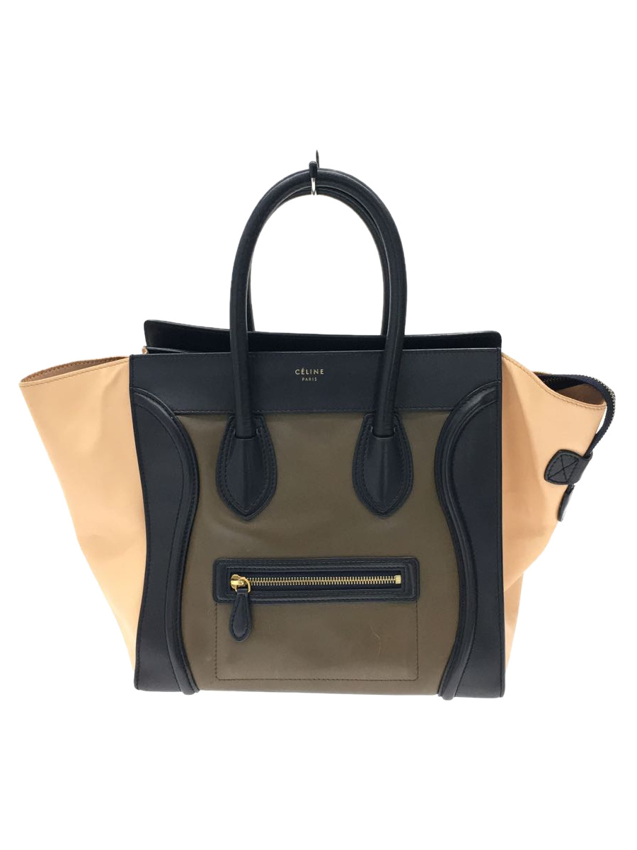 CELINE ラゲージ ミニショッパー トートバッグ ハンドバッグ レザー-