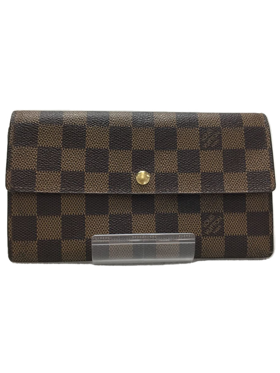 全商品オープニング価格! LOUIS VUITTON◆ポシェットポルトモネカルトクレディ_ダミエエベヌ/長財布/PVC/BRW/N61724/使用感有 長財布(小銭入れあり) 全商品オープニング価格! LOUIS VUITTON◆ポシェットポルトモネカルトクレディ_ダミエエベヌ/長財布/PVC/BRW/N61724/使用感有 長財布(小銭入れあり)