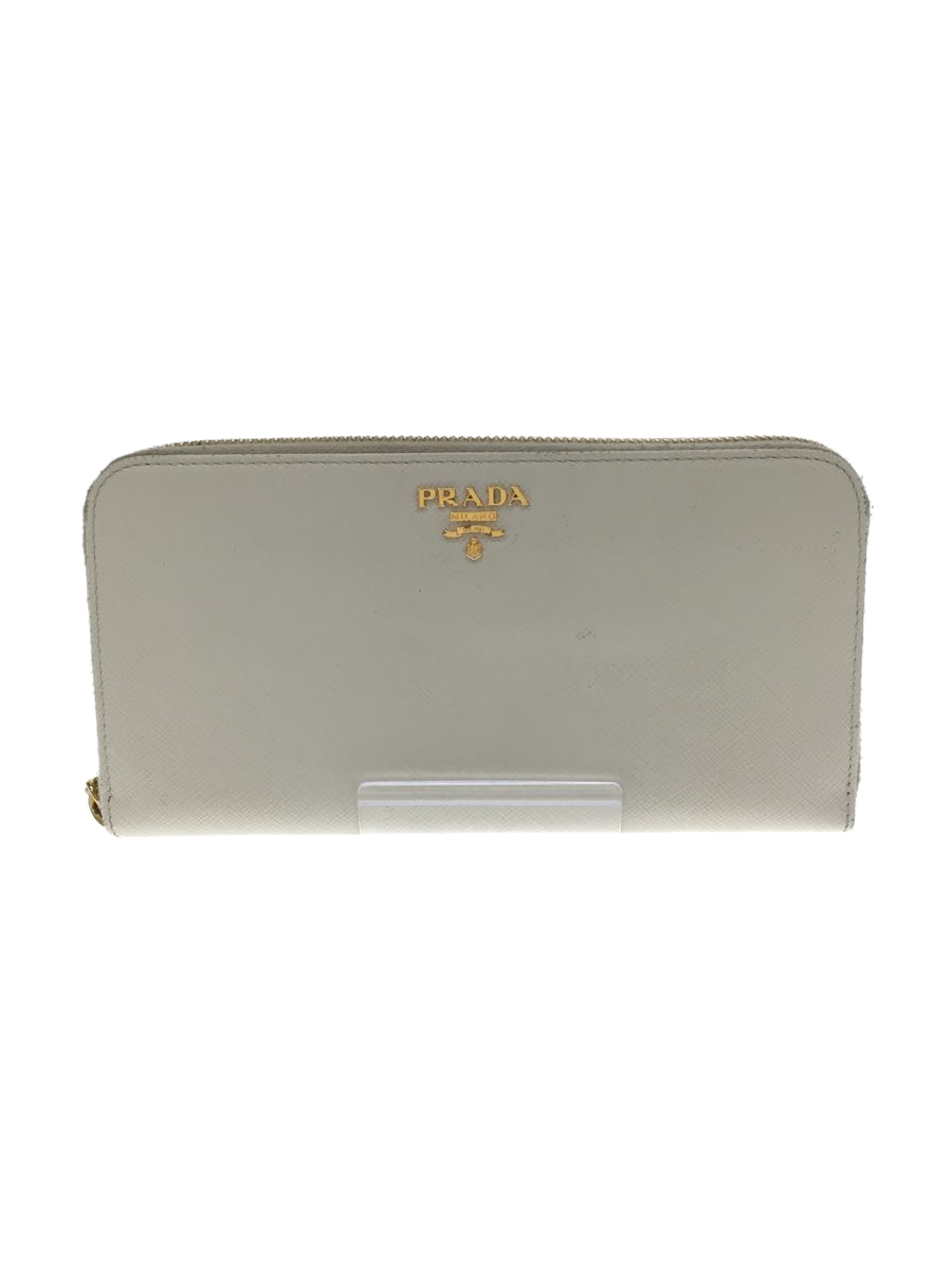 品質保証 PRADA◇1ml506/ラウンドファスナー長財布/サフィアーノレザー