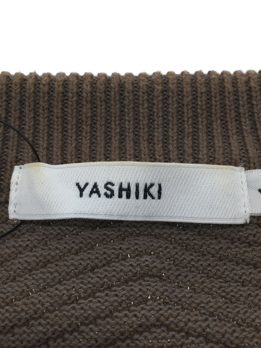 YASHIKI◆20AW/Ginrei Knit/ニットセーター/1/コットン/BRW/YSK-20AW-KN02_画像3