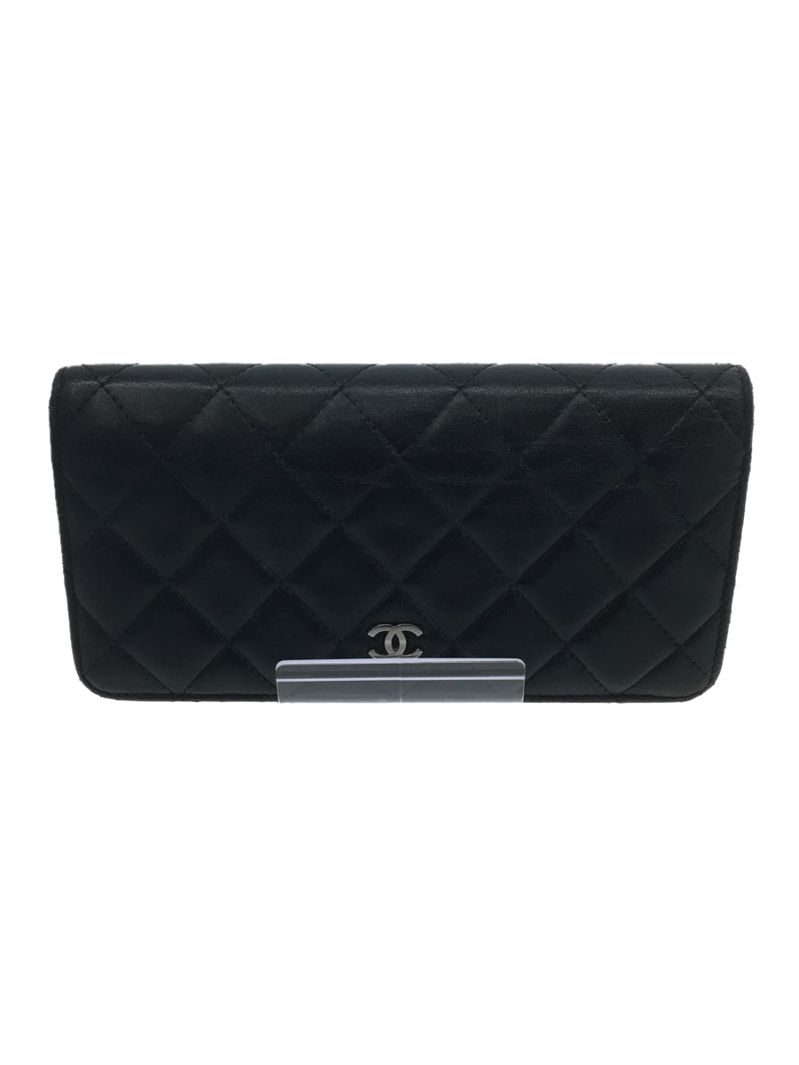 CHANEL◆タイムレスクラシックス/長財布/羊革/BLK_画像1