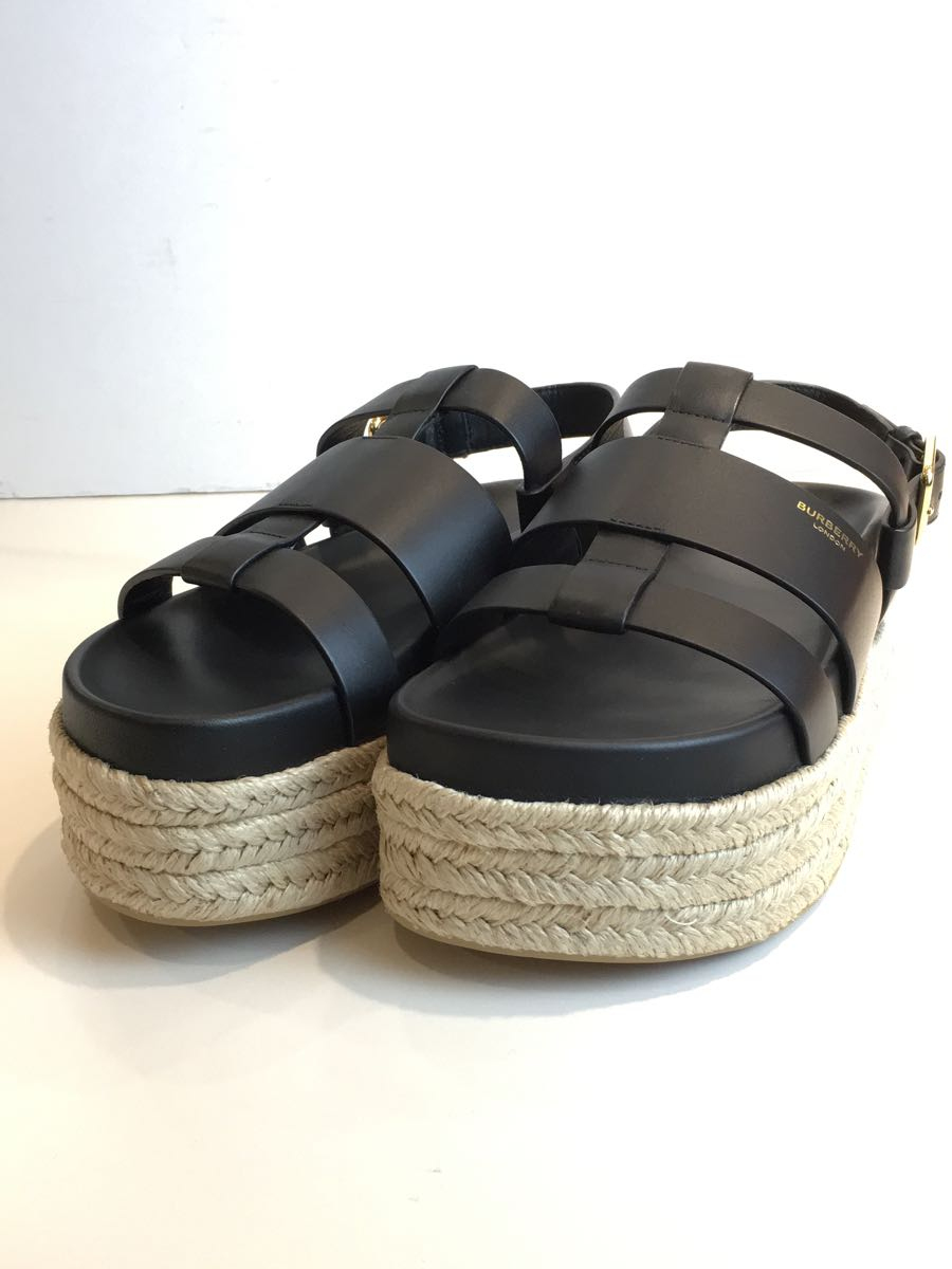 BURBERRY*claredale open-toe jute sandals/ сандалии / Wedge подошва / открытый tu