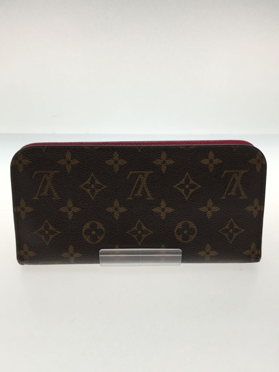 LOUIS VUITTON◆ポルト・フォイユ・アンソリット_マヒナ_RED/レザー/RED_画像2