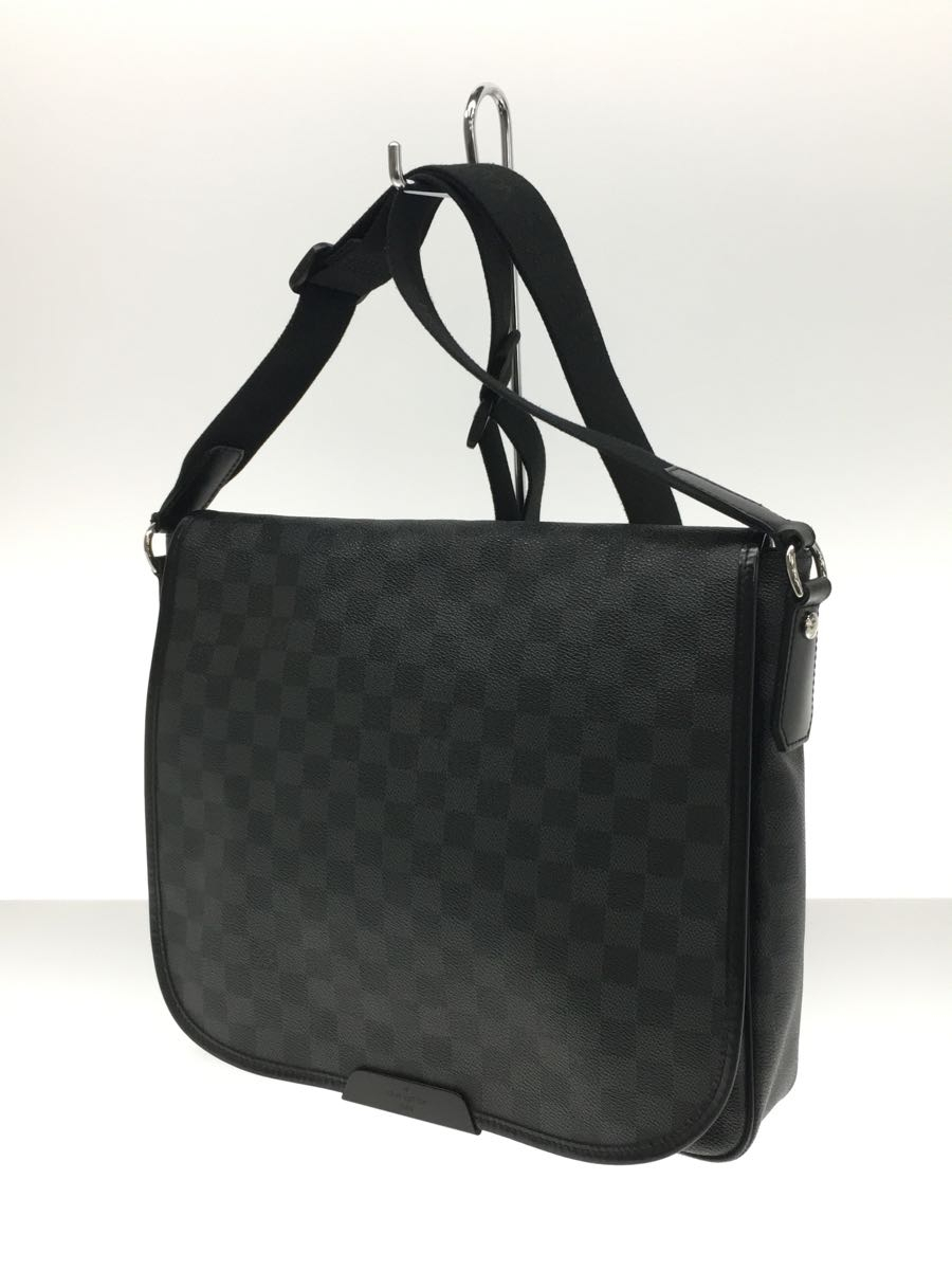 LOUIS VUITTON◇レンツォ_ダミエ・グラフィット_BLK/PVC/BLK/N51213