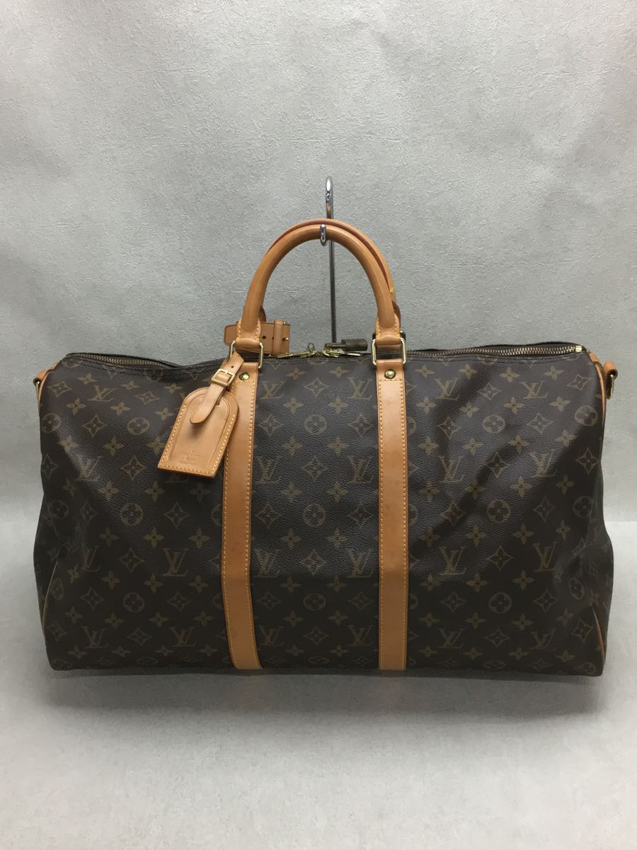 LOUIS VUITTON◇ポシェット・ガンジュ_モノグラム_BRW/PVC/BRW/角スレ有-