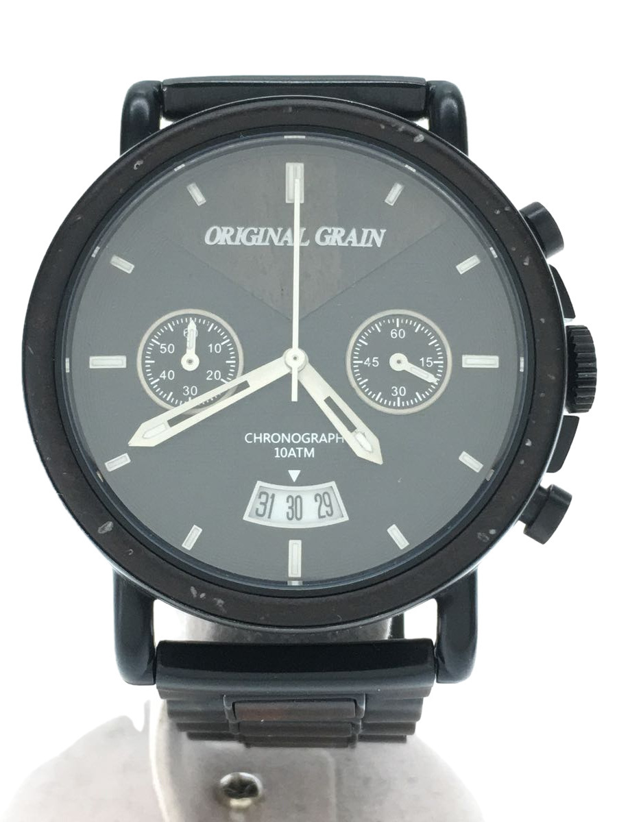 ORIGINAL GRAIN◆クォーツ腕時計/アナログ/CHRONOGRAPH 10ATM