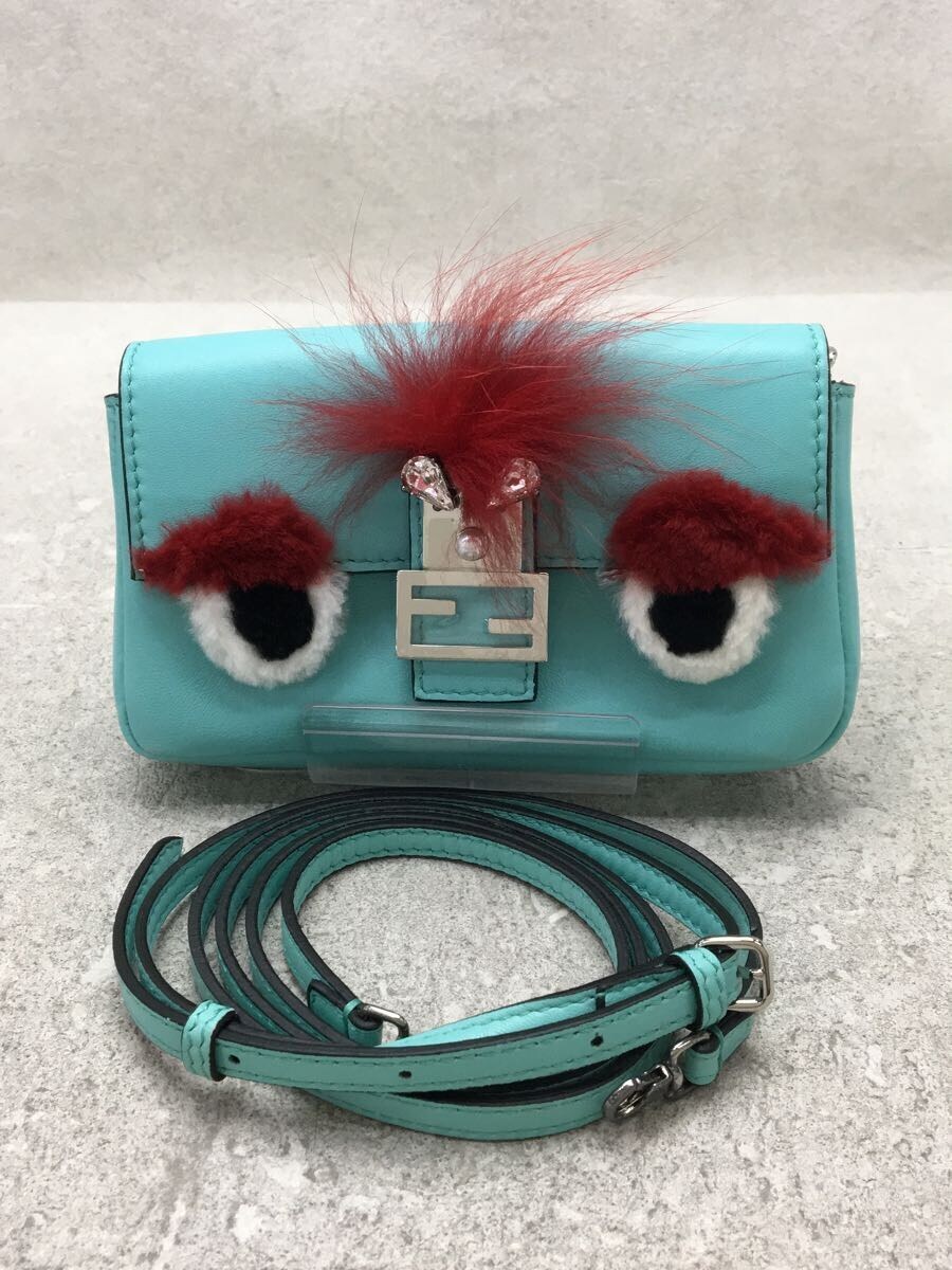 FENDI◆フェンディ/バグスマイクロバケット/8M0354/ショルダーバッグ[仕入]/レザー/