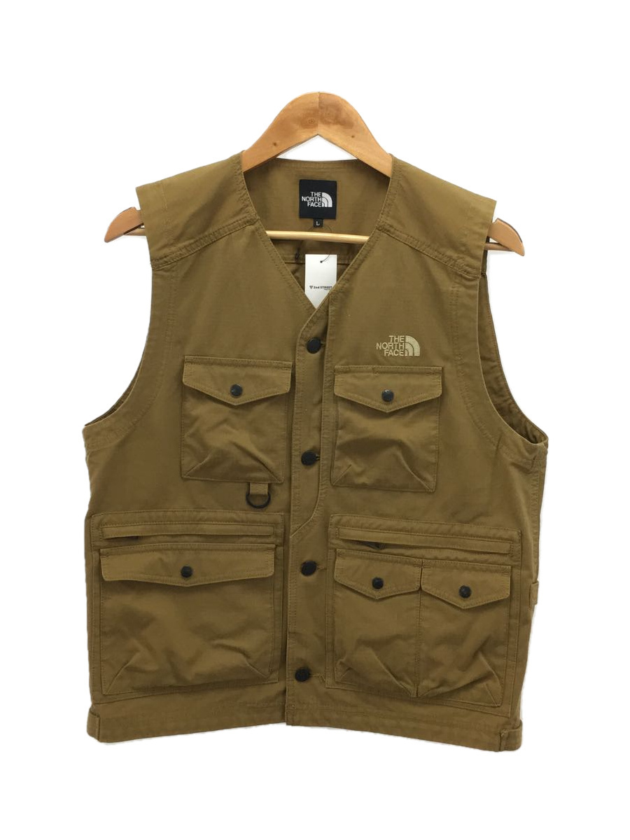 THE NORTH FACE◆FIREFLY CAMP VEST_ファイヤーフライキャンプベスト/L/アクリル/CML