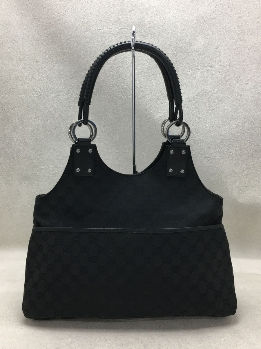 春夏新作 GUCCI◇トートバッグ/GGキャンバス/132260/キャンバス/BLK