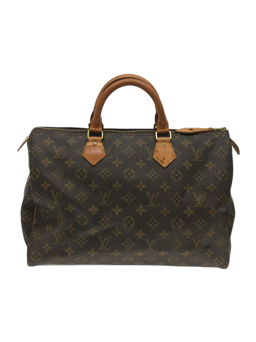 LOUIS VUITTON◆スピーディ35_モノグラム_BRW/PVC/BRW/M41524/881FC/MALLETIER刻印