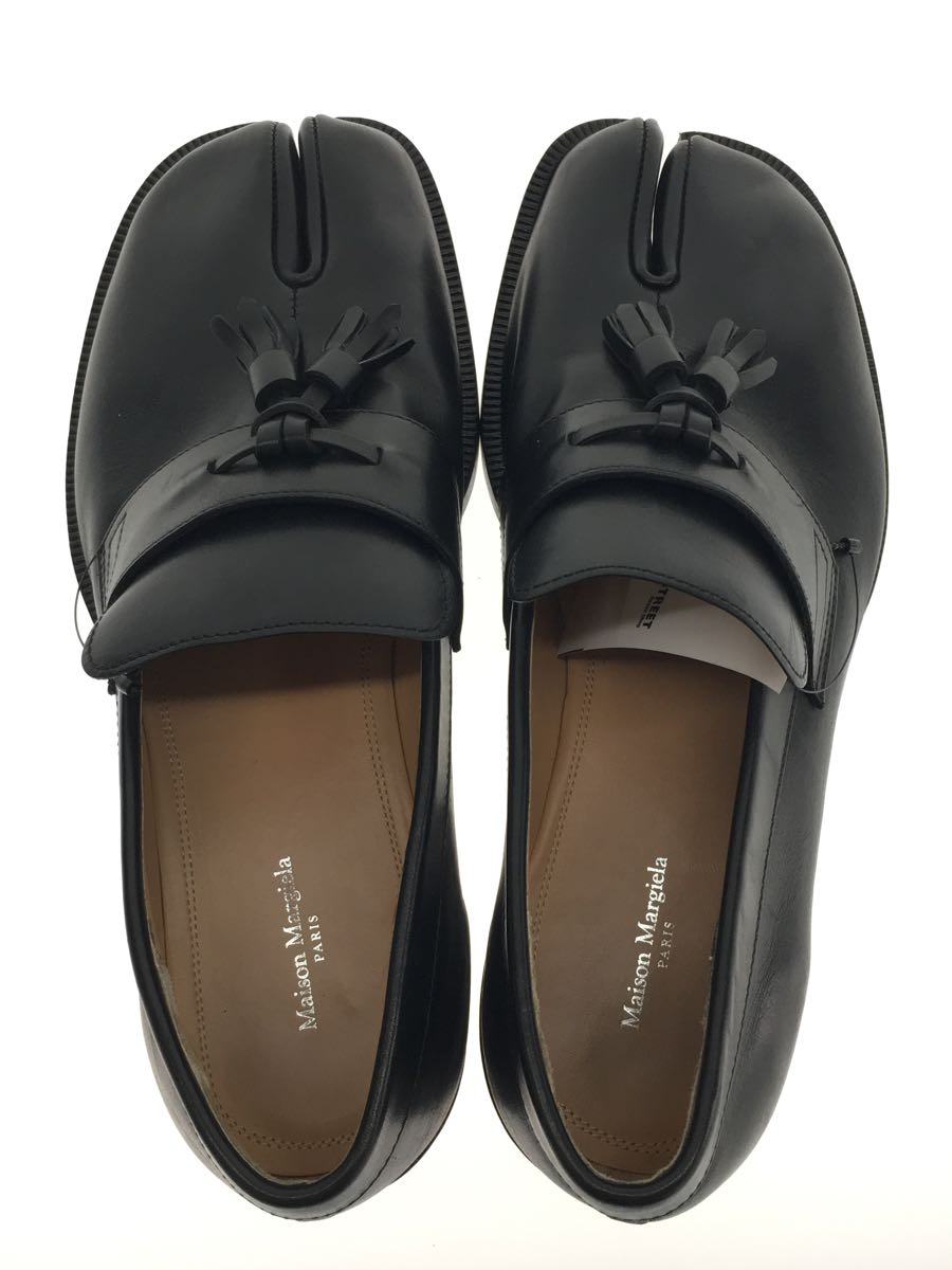 Maison Margiela◇TABI/タッセルローファー/40/ブラック/レザー