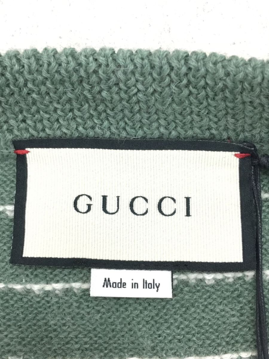 GUCCI◆20-21AW/STRIPED ALPACA SWEATER/633610/S/GRN/ボーダー_画像3