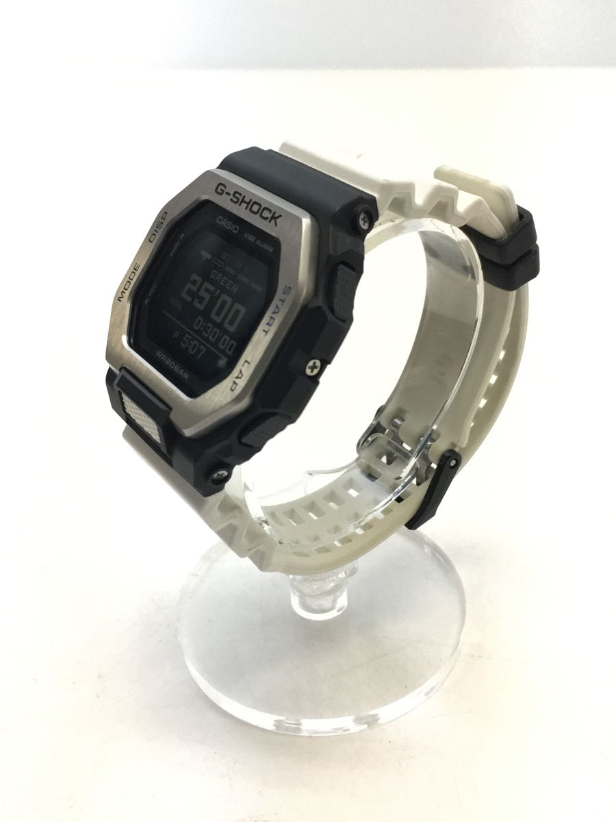 CASIO◆クォーツ腕時計_G-SHOCK/腕時計/デジタル/ラバー/BLK/WHT/メンズ_画像2