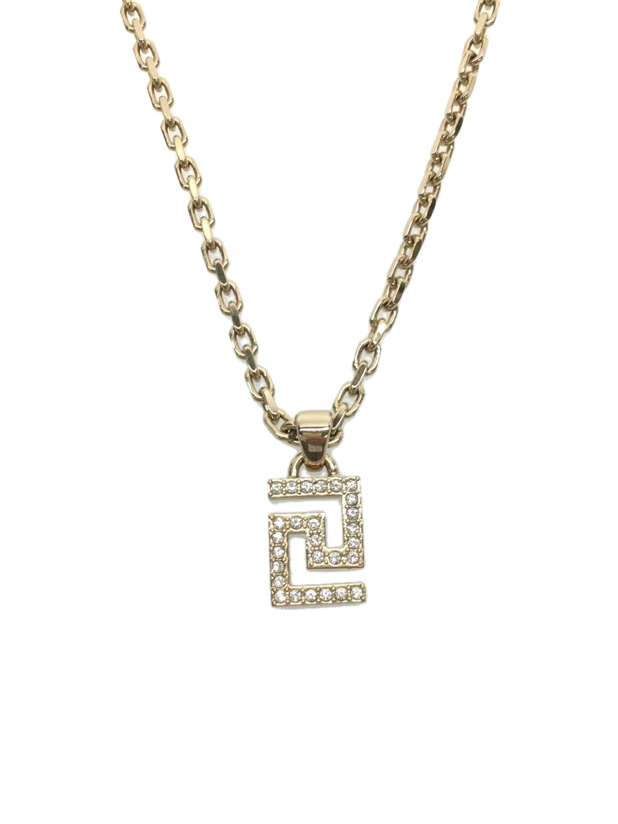 VERSACE◆ネックレス/メッキ/GLD/トップ有/レディース_画像1