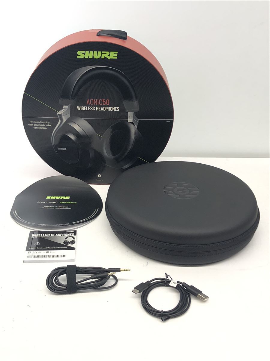 SHURE◆20年製 シュア SBH2350-BK-J AONIC50 ワイヤレスノイズキャンセリングヘッドホン_画像5