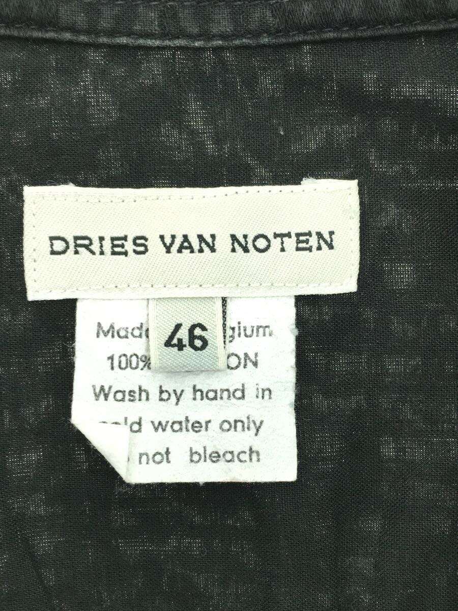 高質で安価 DRIES VAN NOTEN◇長袖シャツ/46/コットン/BLK/3151-2011