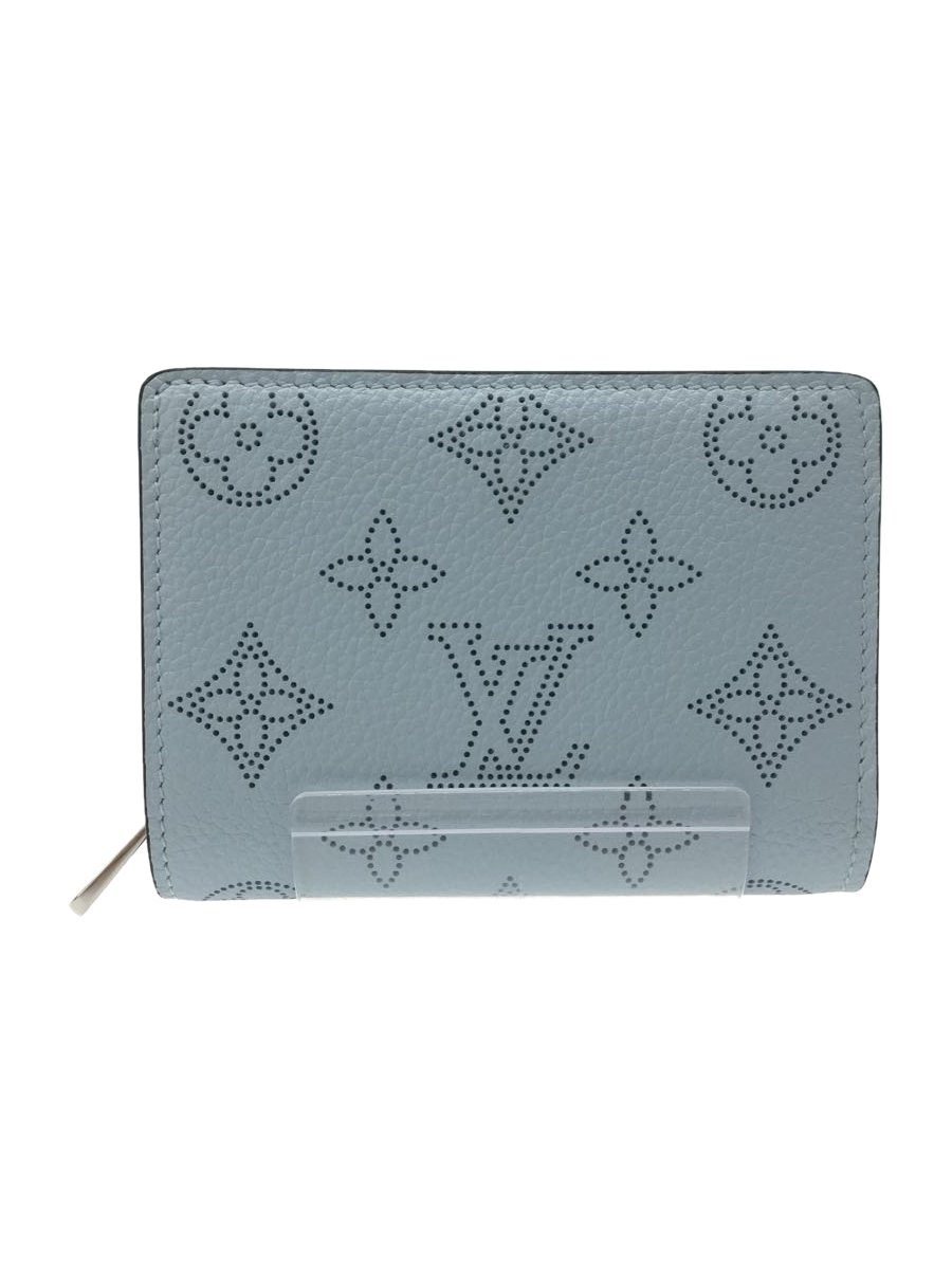 LOUIS VUITTON◆ルイヴィトン/M80628/ポルト・フォイユ・クレア_マヒナ/レザー/ブルー/財布/ウォレット/水色_画像1