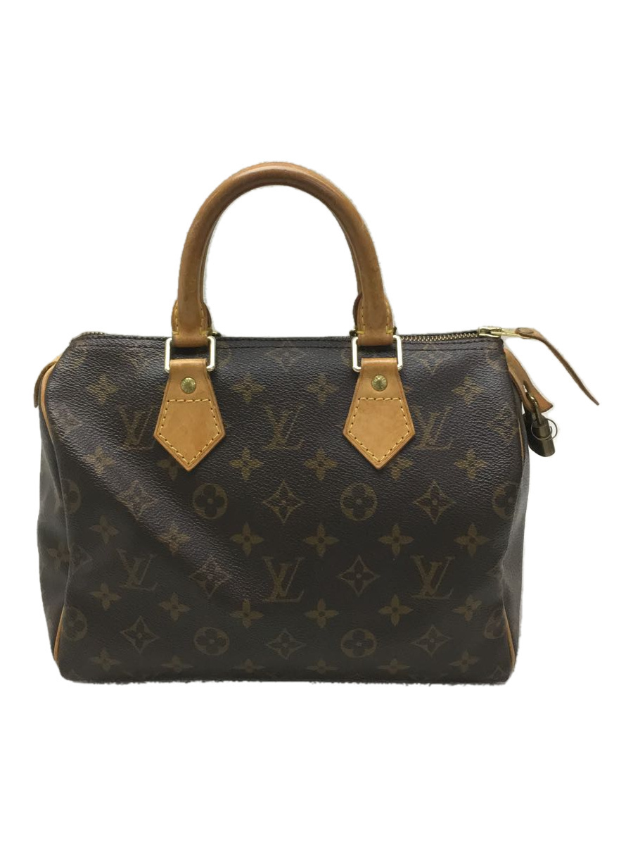 LOUIS VUITTON◆ルイヴィトン/スピーディ25_モノグラム_BRW/PVC/ブラウン/M41528/SP0949