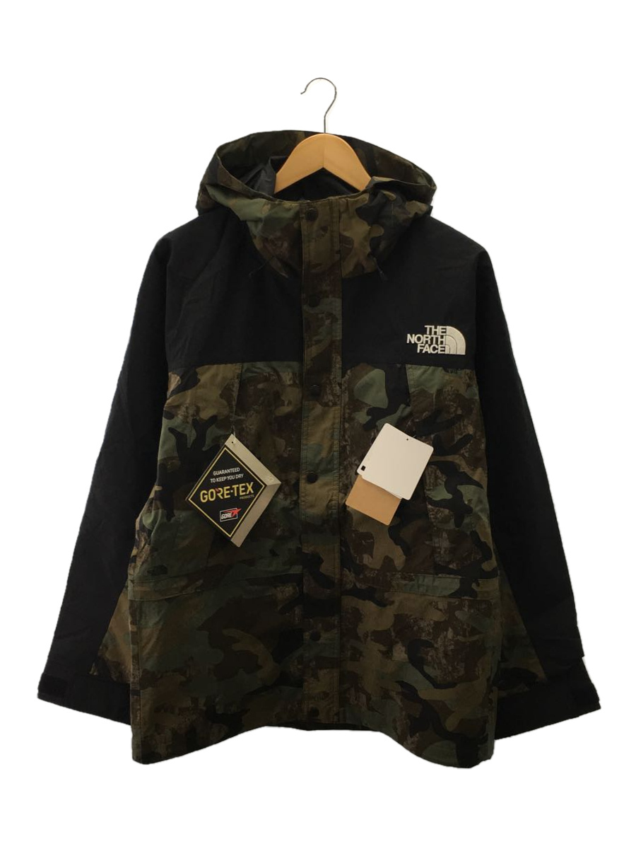 THE NORTH FACE◆Novelty Mountain Light Jacket/L/ナイロン/KHK/カモフラ/NP62237