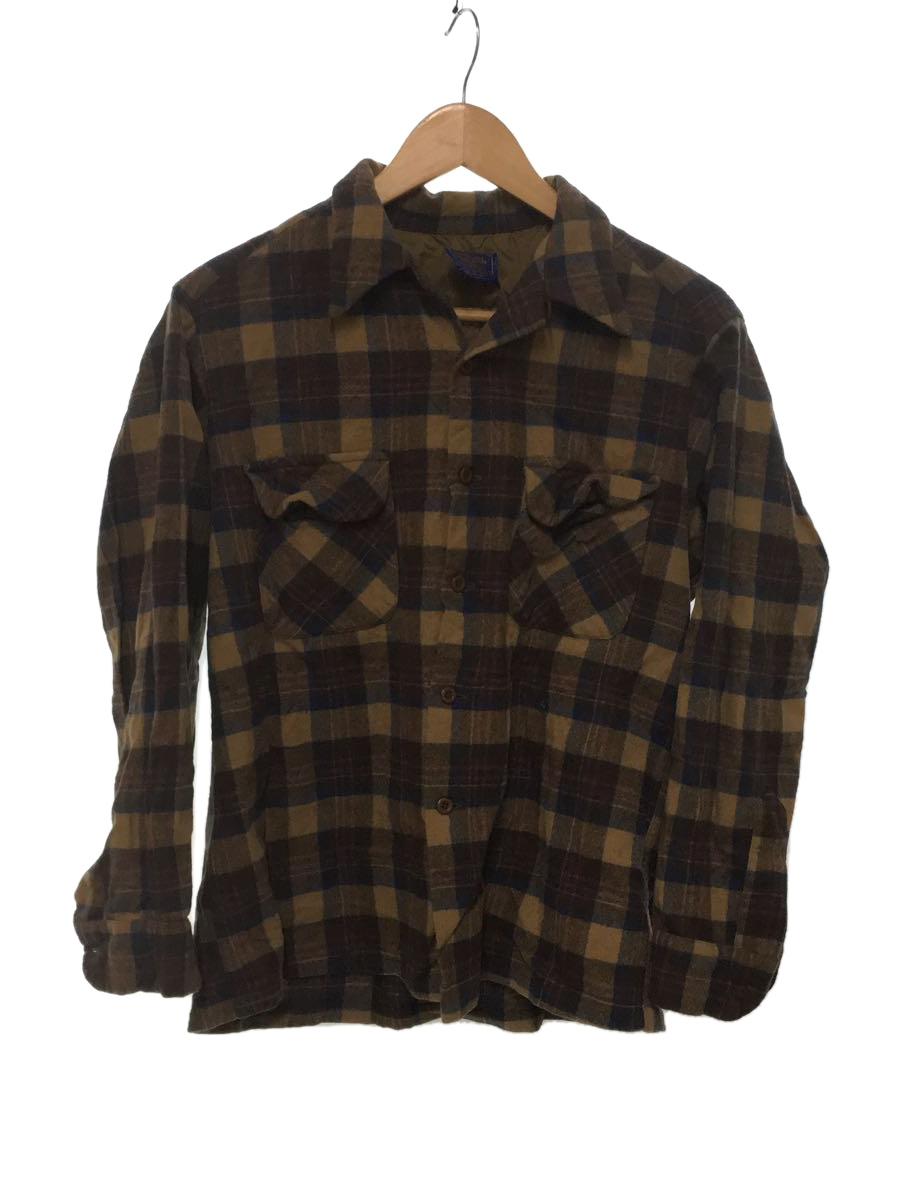 独特の上品 PENDLETON◇ペンドルトン/長袖シャツ/L/ウール/BRW