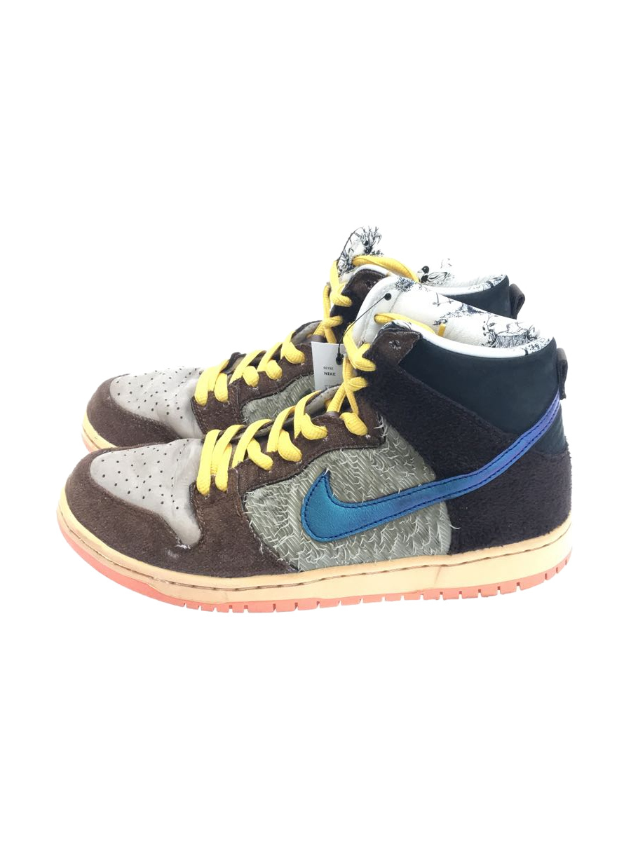 NIKE◆SB DUNK HIGH PRO QS_SB ダンク ハイ プロ QS/26cm/ブラウン/_画像1