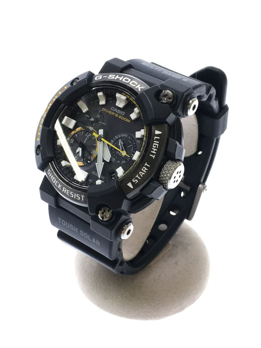CASIO◇ソーラー腕時計_G-SHOCK/アナログ/ブラック/ジーショック/GWF