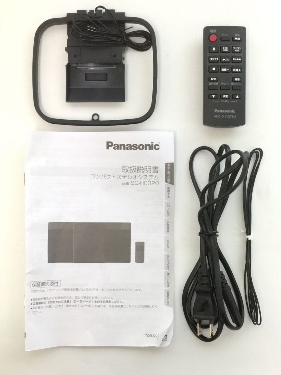 Panasonic◆ミニコンポ/セットコンポ/コンパクトステレオシステム/SC-HC320-W/ホワイト_画像6