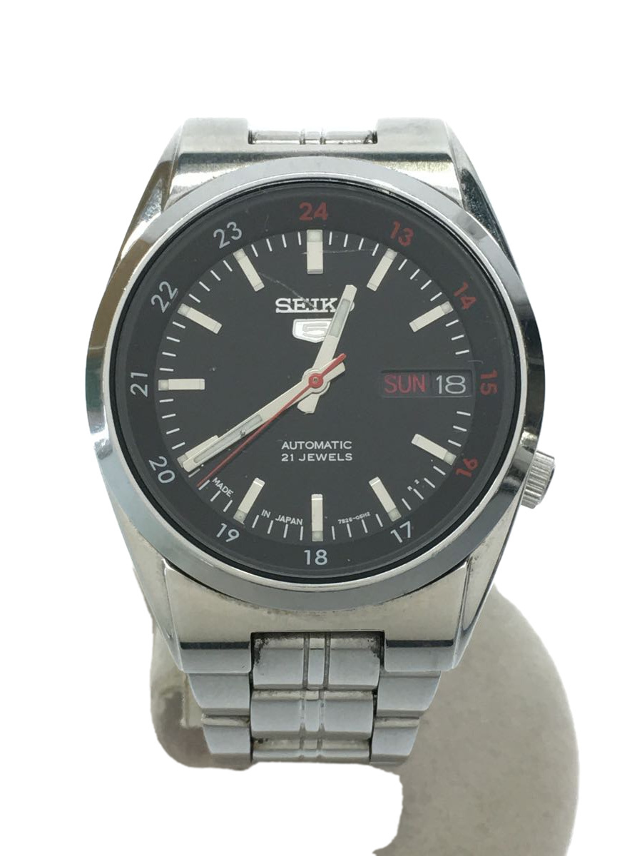 人気新品入荷 SEIKO◆キズ有/自動巻腕時計/アナログ/ステンレス/BLK/SLV/7S26-02C0 その他 人気新品入荷 SEIKO◆キズ有/自動巻腕時計/アナログ/ステンレス/BLK/SLV/7S26-02C0 その他