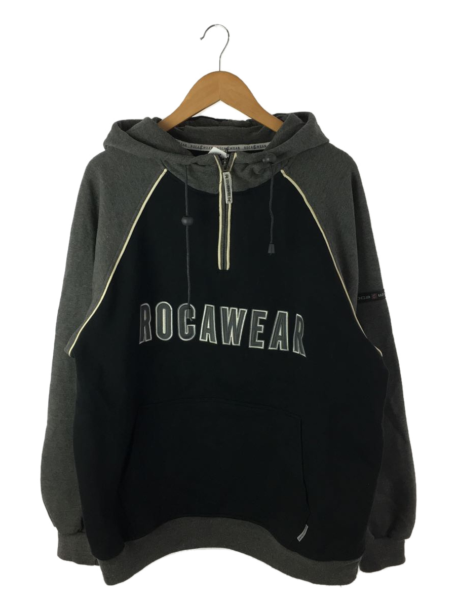 福袋 ROCAWEAR◇ハーフジップ/90s/パーカー/L/コットン/ブラック L