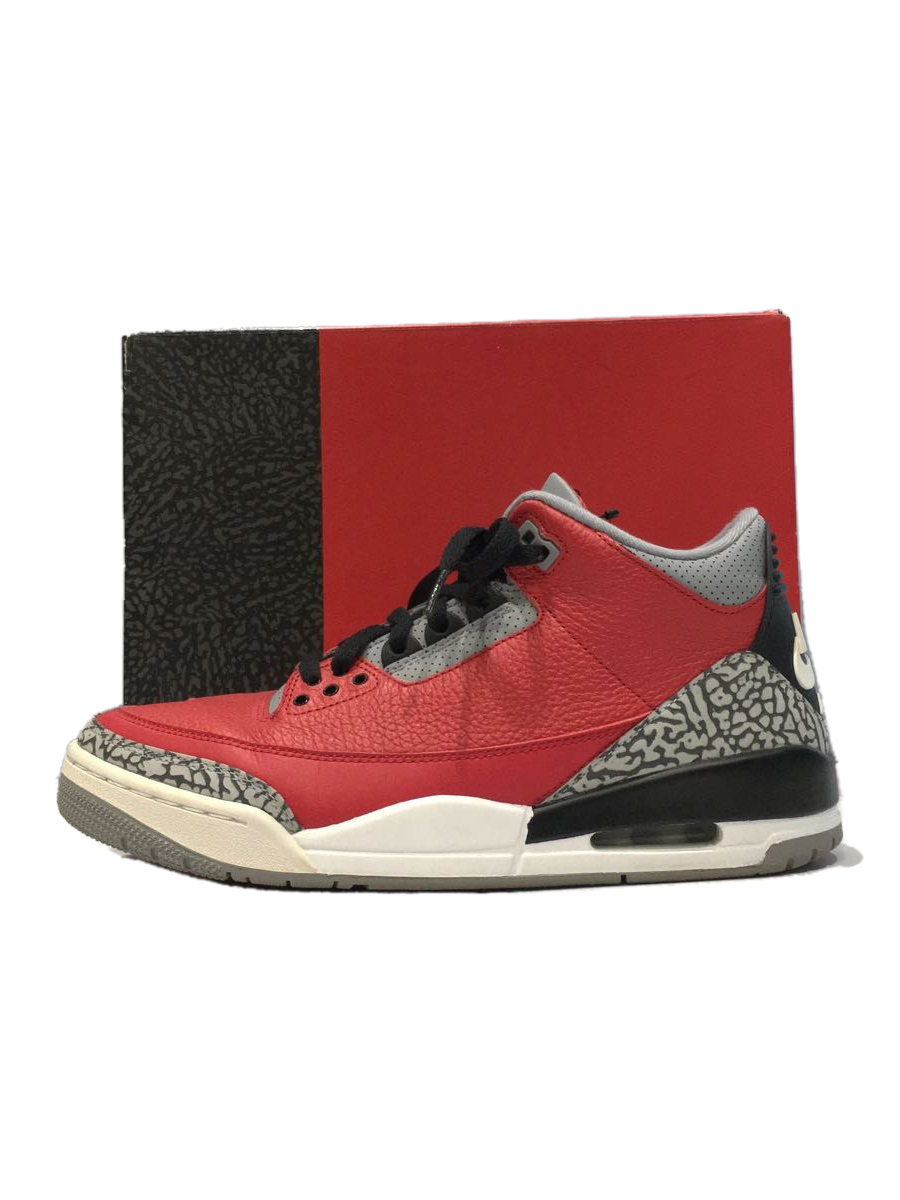 NIKE◆AIR JORDAN 3 RETRO SE/エアジョーダン 3 レトロ/レッド/CK5692-600/27.5cm