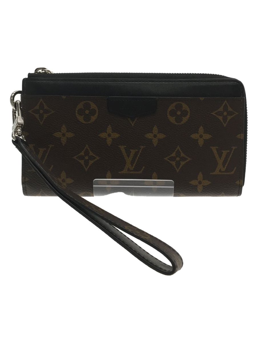 LOUIS VUITTON◇ジッピー・ドラゴンヌ_モノグラム・マカサー_BLK