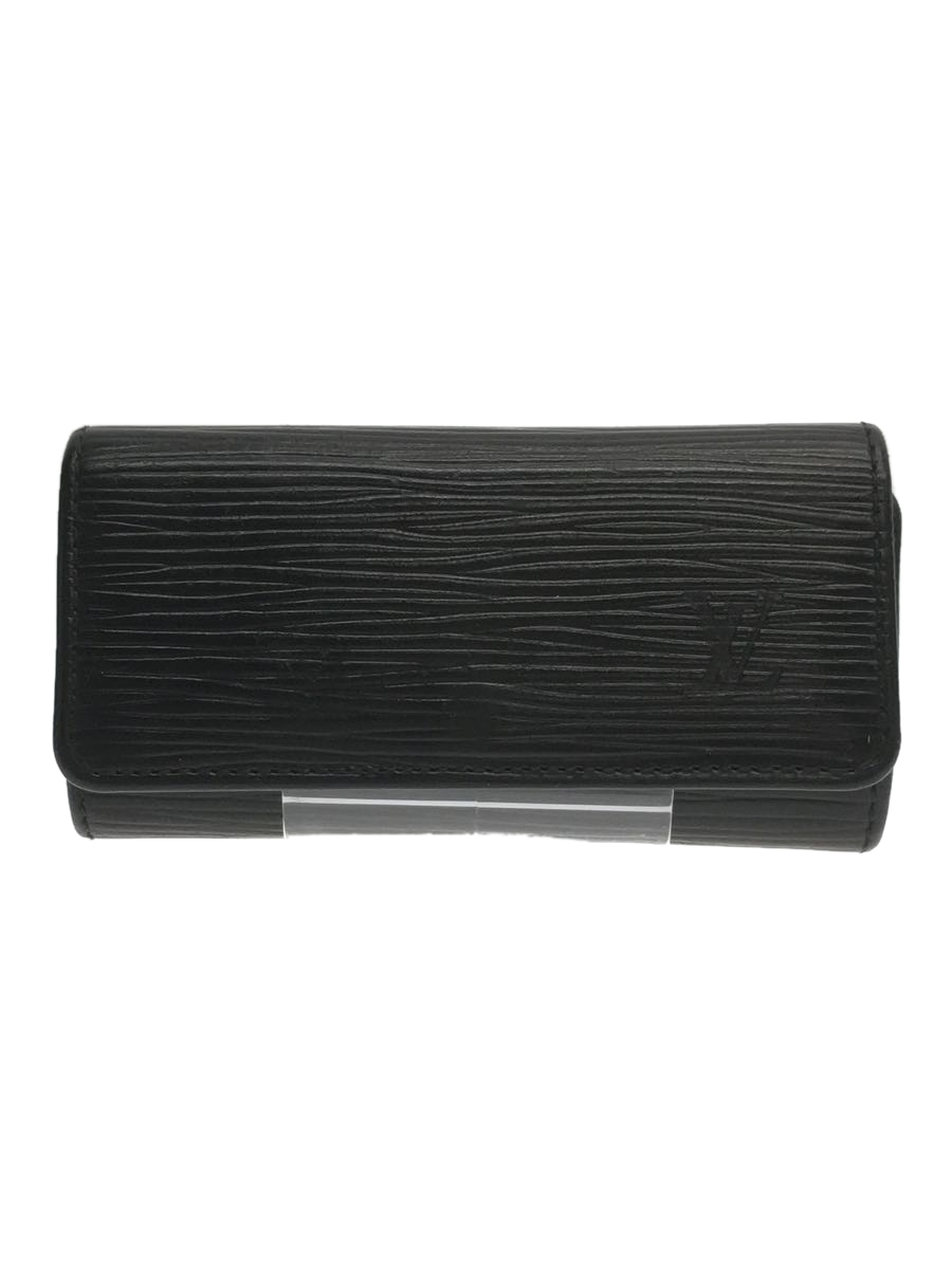 から厳選した LOUIS VUITTON◇ミュルティクレ4_エピ_BLK/レザー/BLK
