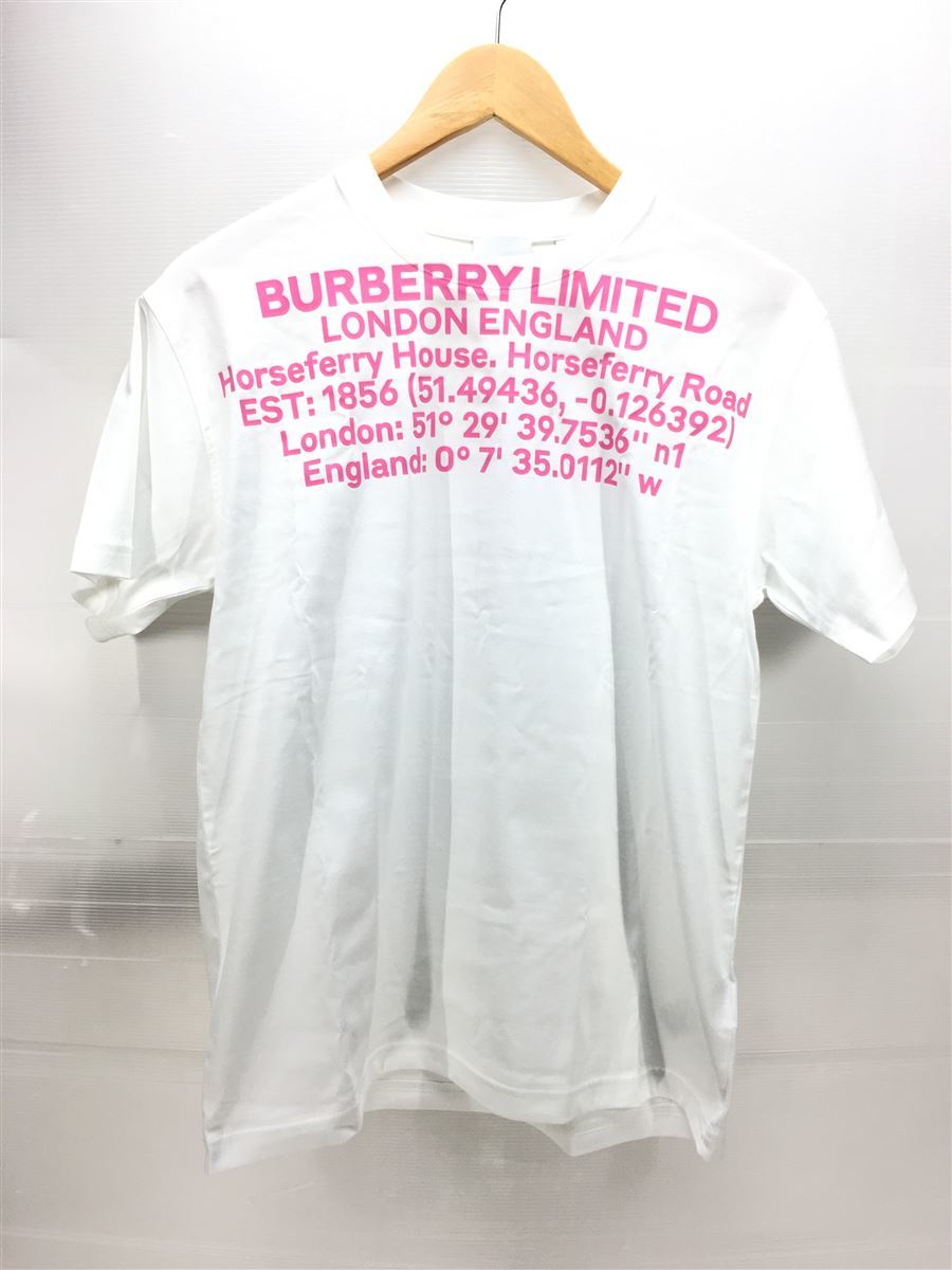 BURBERRY LONDON◆8054653/22ss/Tシャツ/XXS/コットン/WHT